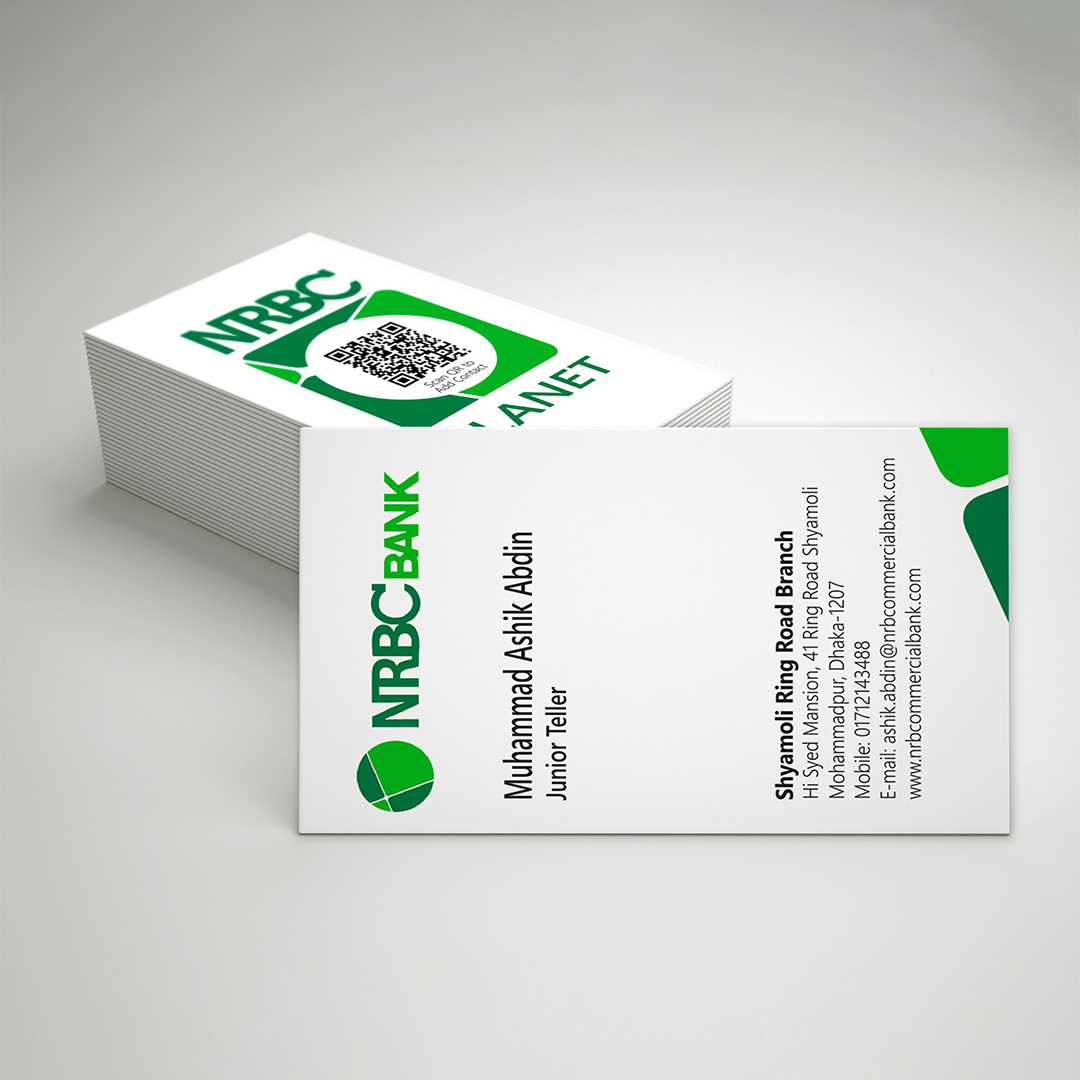 Visiting Card Design for NRBC Bank